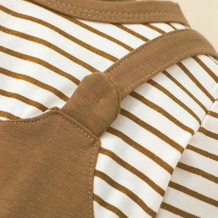 Baby Boy Striped Bear Jumpsuit