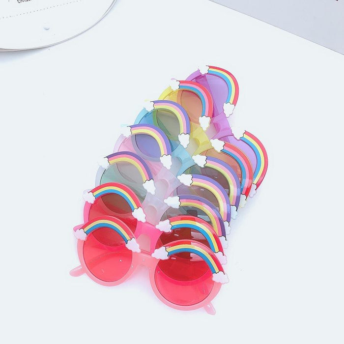 Children's Rainbow sunglasses and sunglasses round frame