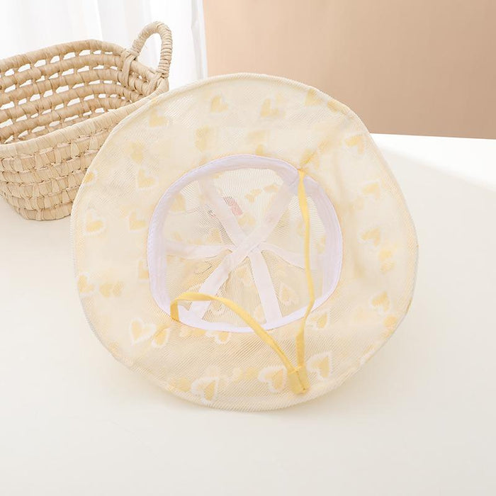 Summer Lace Cute Love Children's Mesh Hat
