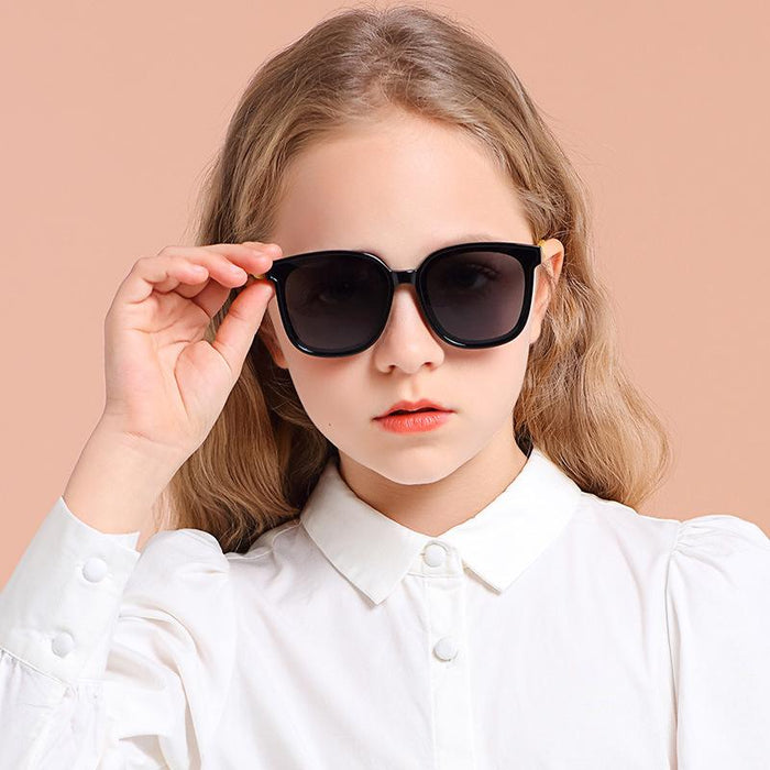 Silicone polarized children's sunglasses and sunglasses