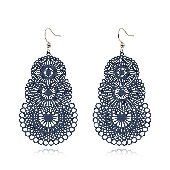 Boho Pattern Fashion Colorful Earrings