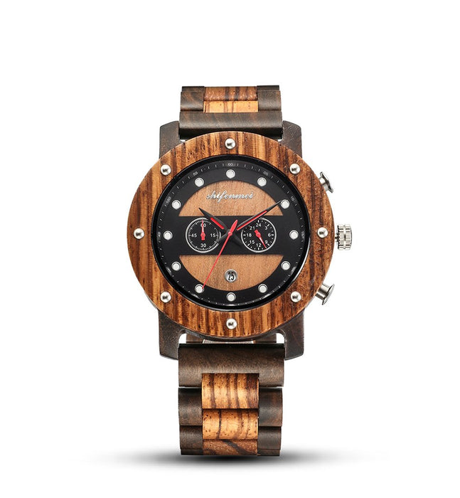 New Steel Room Men's Fashion Retro Multifunctional Quartz Watch