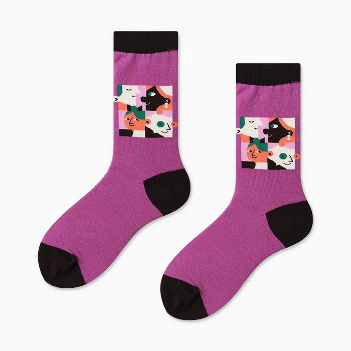 Outdoor Skateboard Sox Winter Creative Abstract Funny Socks