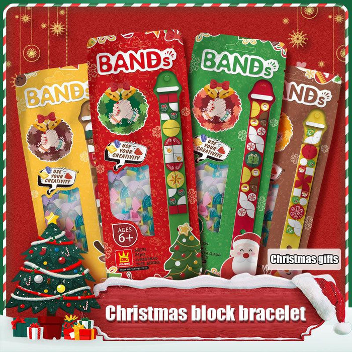 Creative DIY Building Blocks Kids Bracelet Toys For Christmas Gifts