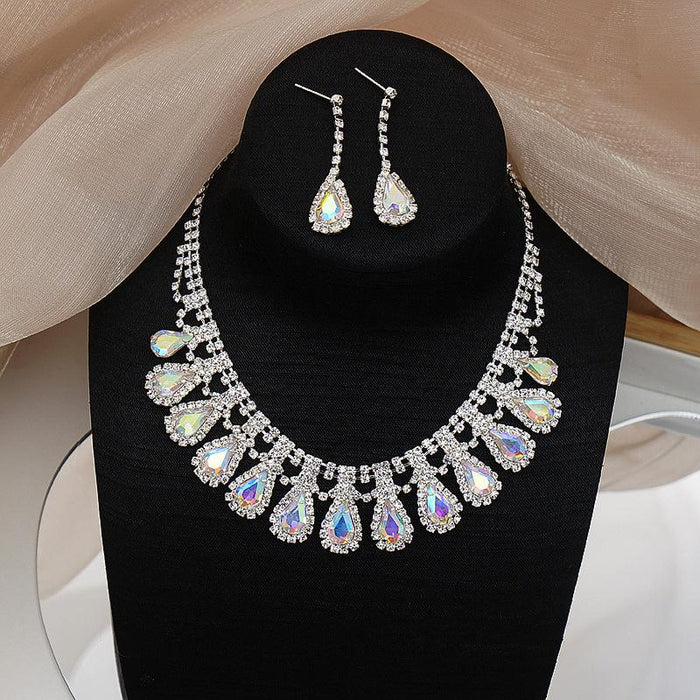 Personalized Fashion Female Jewelry Necklace Earrings Two Piece Set