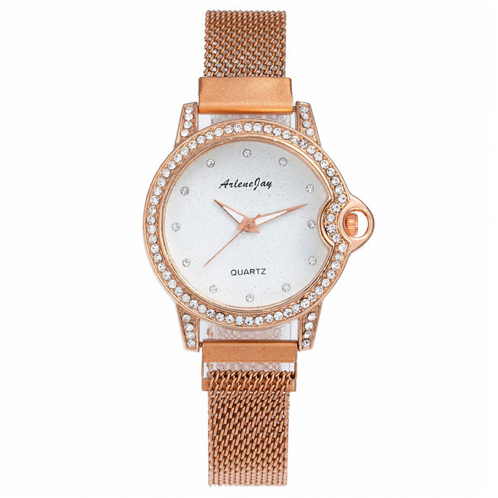 New Stainless Steel Women Wristwatch Quartz Fashion Casual Clock LLZ20024