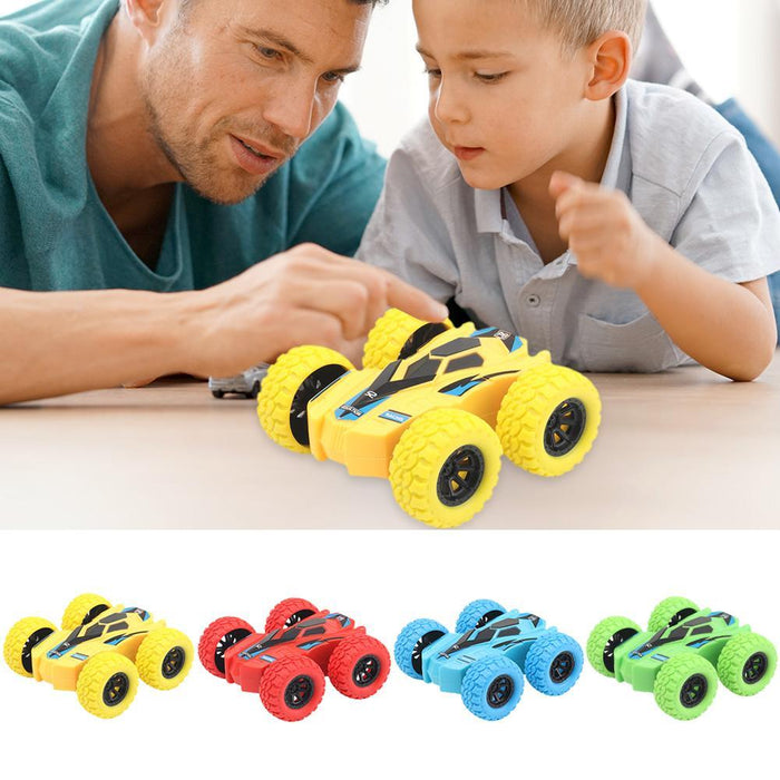 Funny children's toy car double-sided inertial safety anti-collision