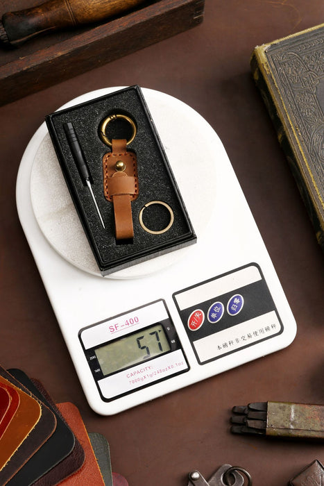 Fashion Simple Multicolor Leather Keychain