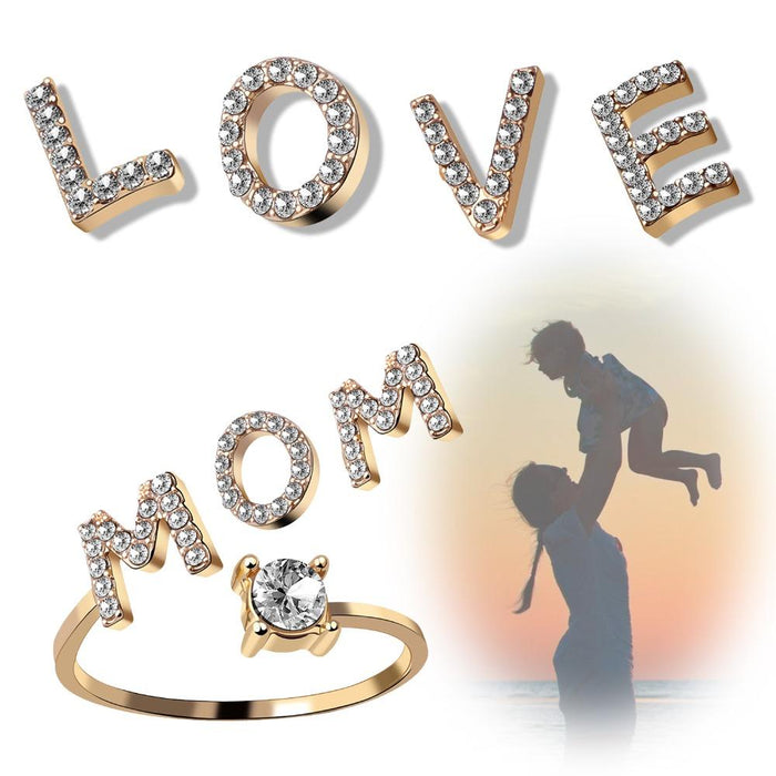 A-Z Letter Adjustable Opening Rings