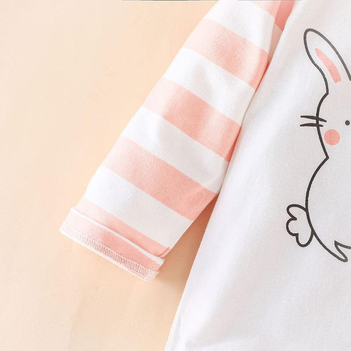 Baby Girls My First Easter Long Sleeve Jumpsuit With Hat