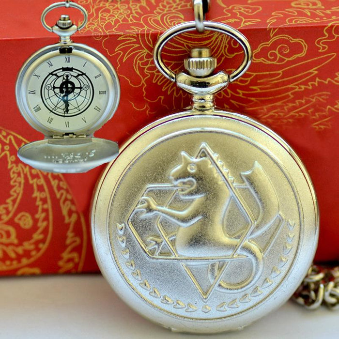 Steel Alchemist Animation Steel Snake Pocket Watch LL23704