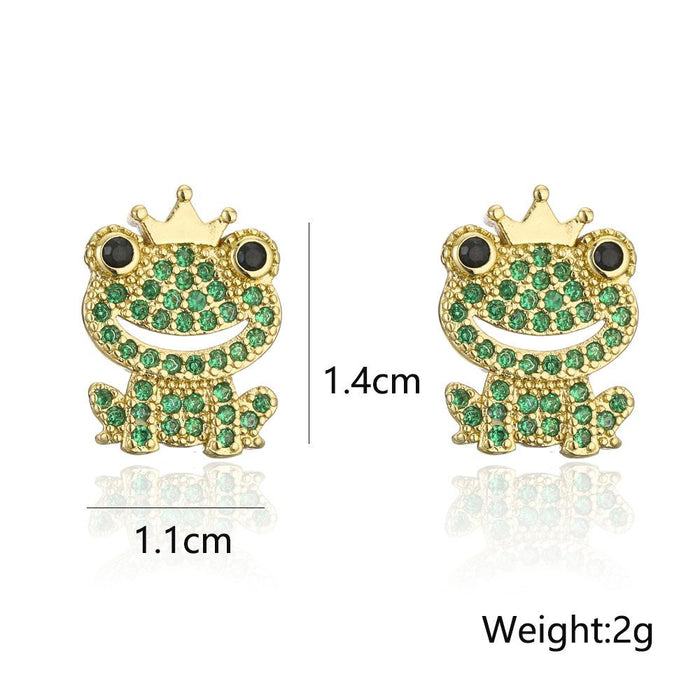 Australian Popular Cute Personalized Frog Shape Earrings Earrings