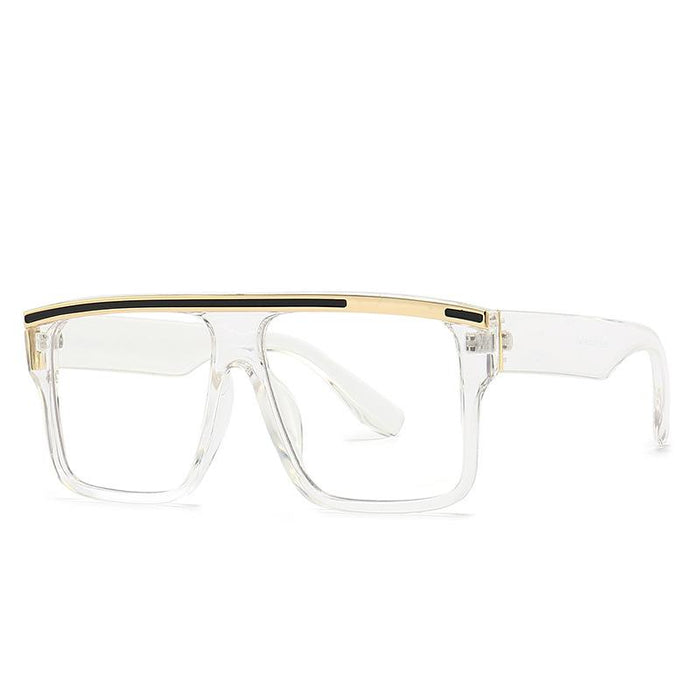 Retro square walk show large frame sunglasses