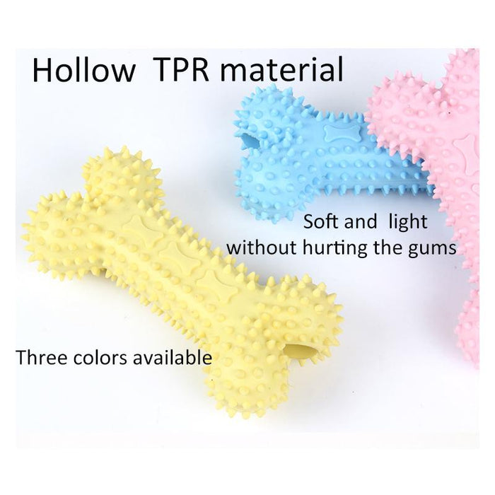 Pet  Toys for Chewing Teeth Cleaning Dog Toy Training  Interactive  Rubber Bite Resistant Bone-type for Aggressive Chewers Toys