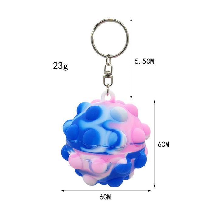 Vent Toy Pop It Fidget decompression Ball Keychain Toys