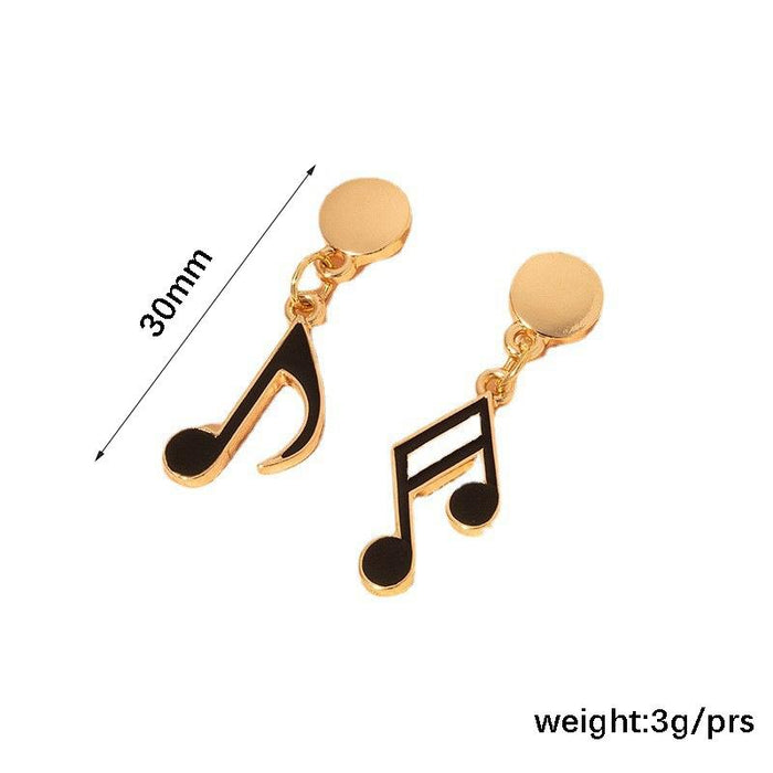 New Personality Asymmetrical Note Women's Earrings