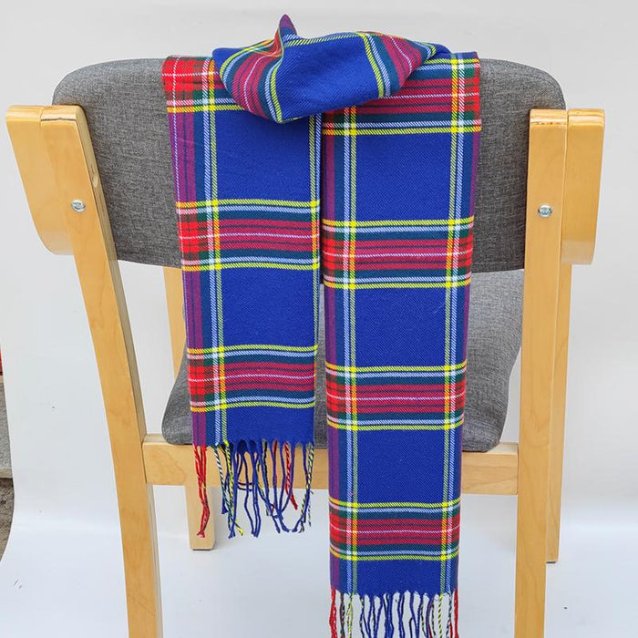 Classic Lattice Soft Scarf Cashmere Plaid Scarves