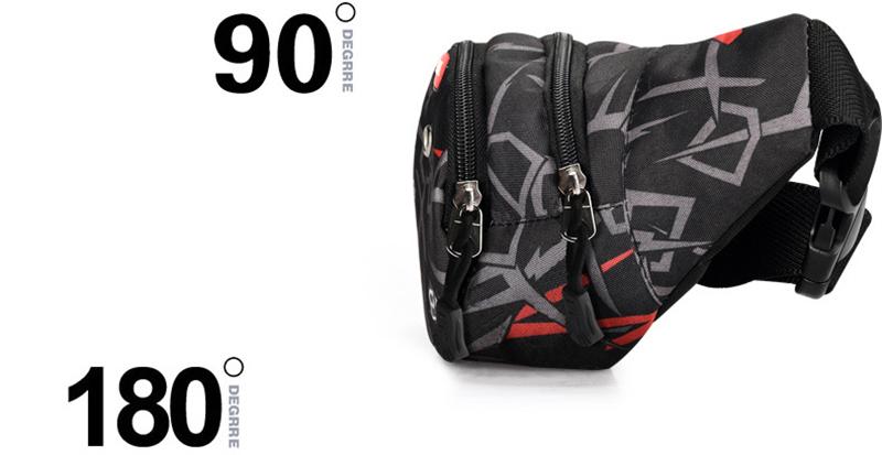 Waterproof Fanny Pack Waist Bag Men Casual Travel Belt Bag