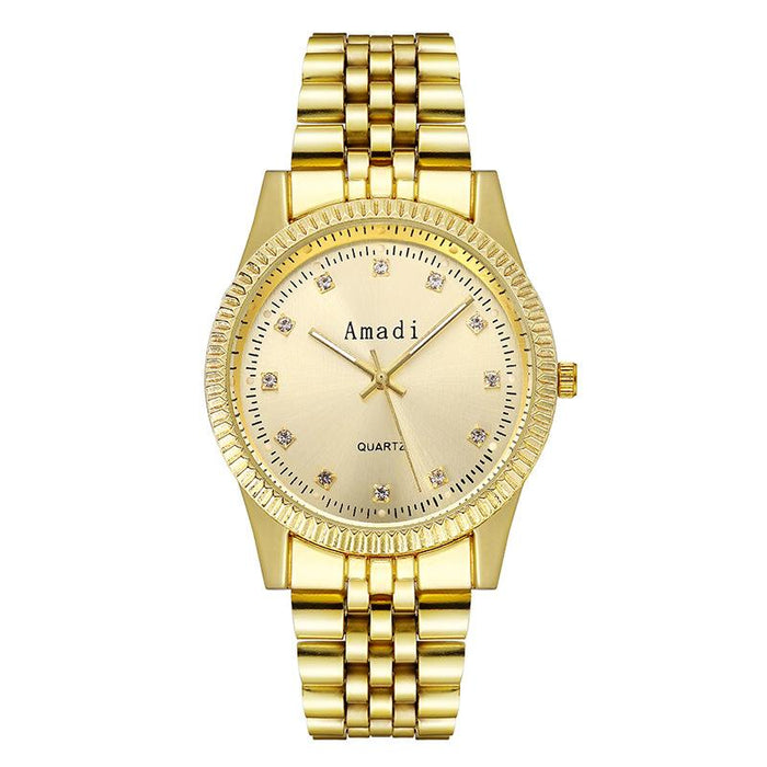 Gold Casual Quartz Watch Luminous Business Men's Watch