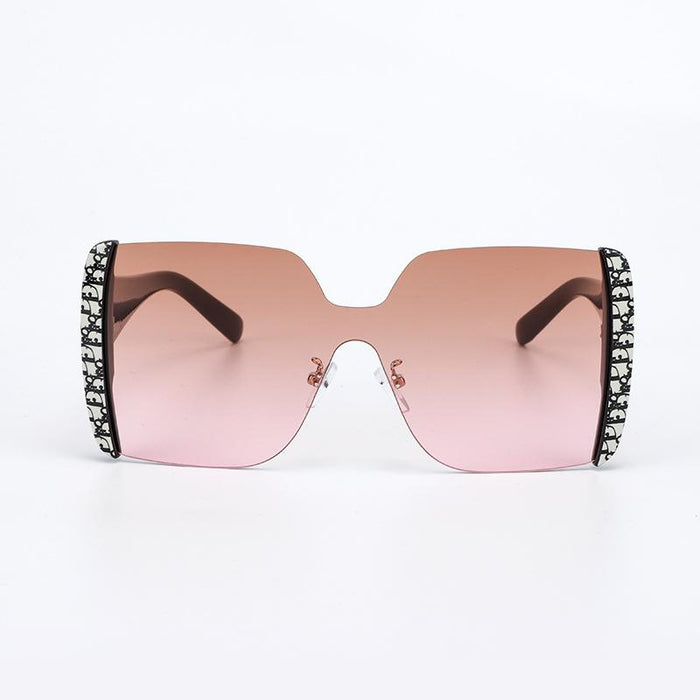 Men's and women's one piece flower wrapped Sunglasses