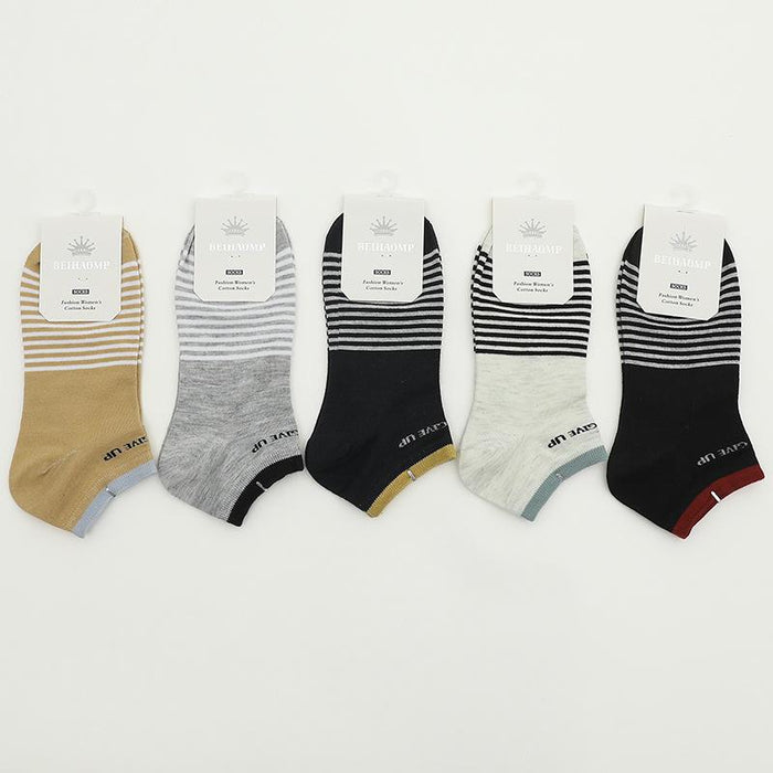 New Men's and Women's Low-top Socks Cotton Boat Socks