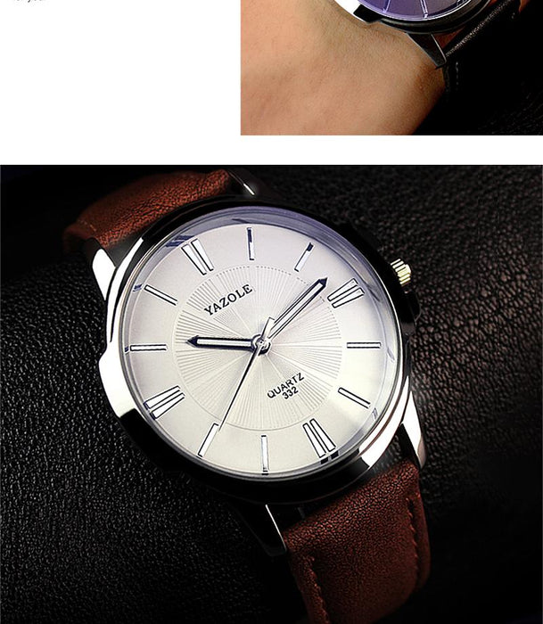 Mens Watches Luxury Blue Glass Waterproof Wristwatch