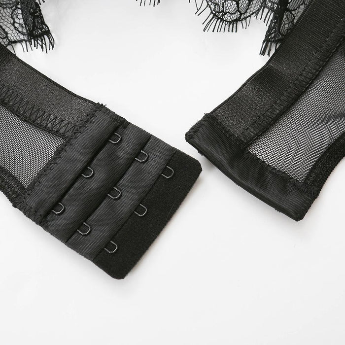 Sexy Lace Lingerie Set Women Black Intimates Underwear