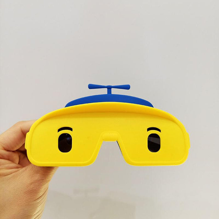 Small Plane Car Soft Silicone Children's Polarized Sunglasses