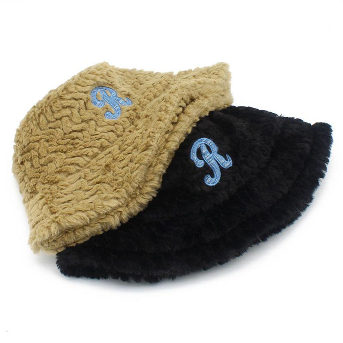 Thickened Women's Fashion Warm Pot Letter Hat