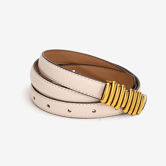 New Vintage Jeans with Leather Belt