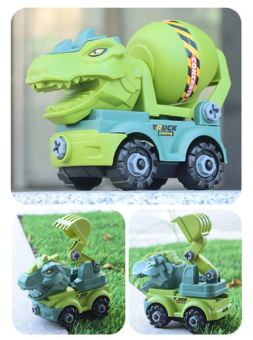 Children's Dinosaur Construction Vehicle Excavator DIY Toys