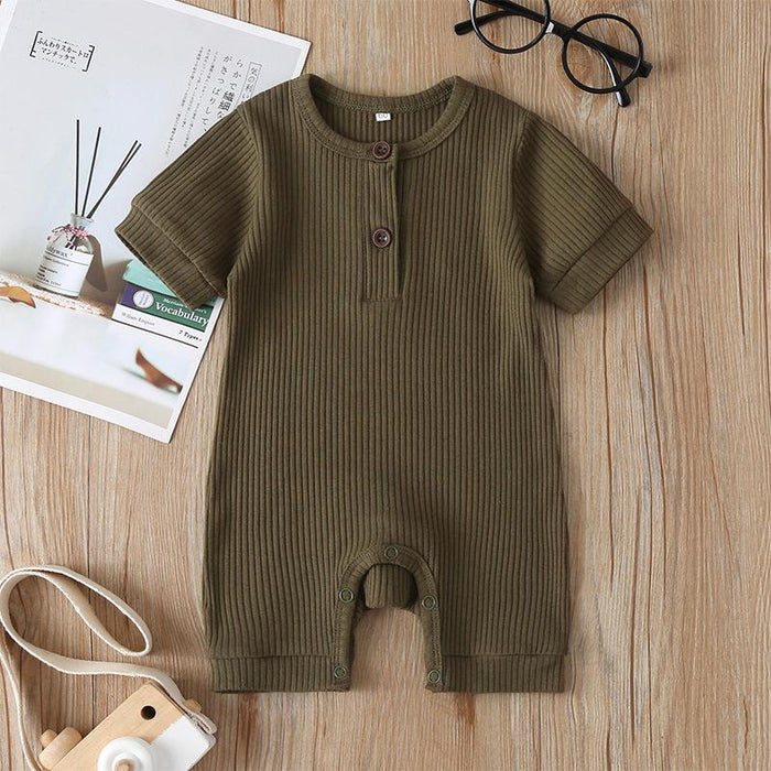 Summer Infant Clothes Solid Jumpsuit