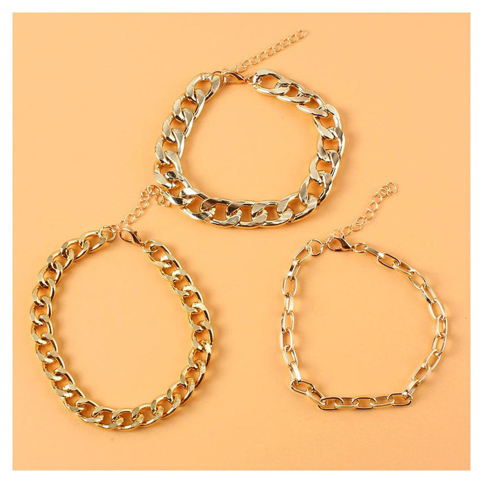 Multi-layer Personality Creative Foot Accessories Exaggerated Female Anklet