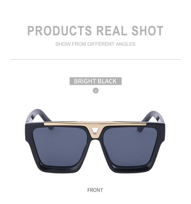 2022 New Box Sunglasses Punk Large Frame Sunglasses