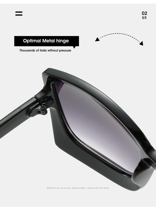 Large Frame Colorful Real Film Sunglasses