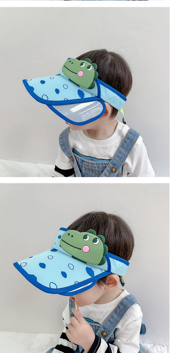 Summer Flapper Wide-brimmed Children's Cartoon Dinosaur Empty Top Hat