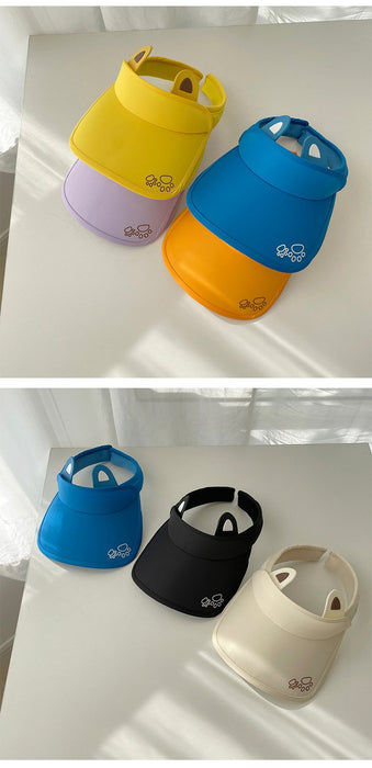 Summer Cute Cat Ears Children‘s Wide Brim Sun Hat