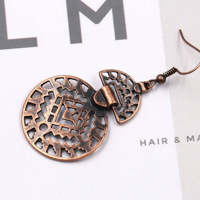 Bohemian Fashion Multilayer Alloy Scalloped Earrings