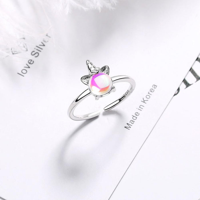 New Creative Simple Unicorn Open Ring