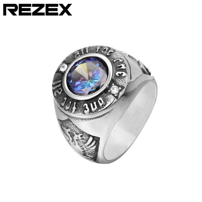Personality Retro Men's Titanium Steel Ring
