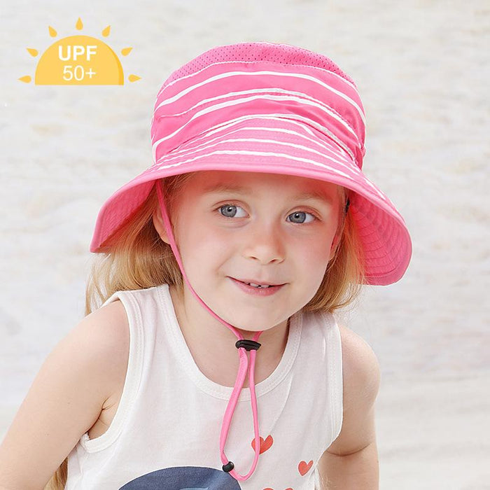 Star Children's Fisherman Uv50 + Beach Holiday sun-proof Bucket Hat