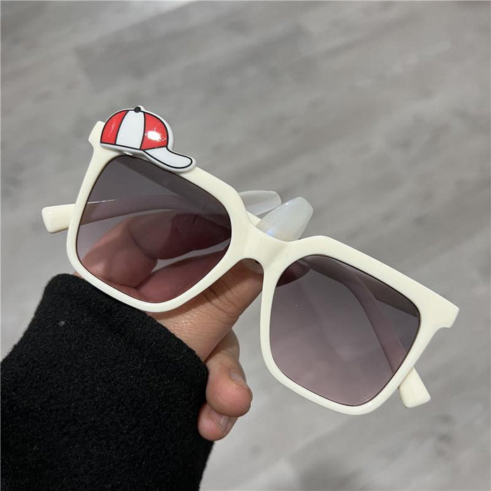 Children's round frame sunglasses UV400 anti ultraviolet