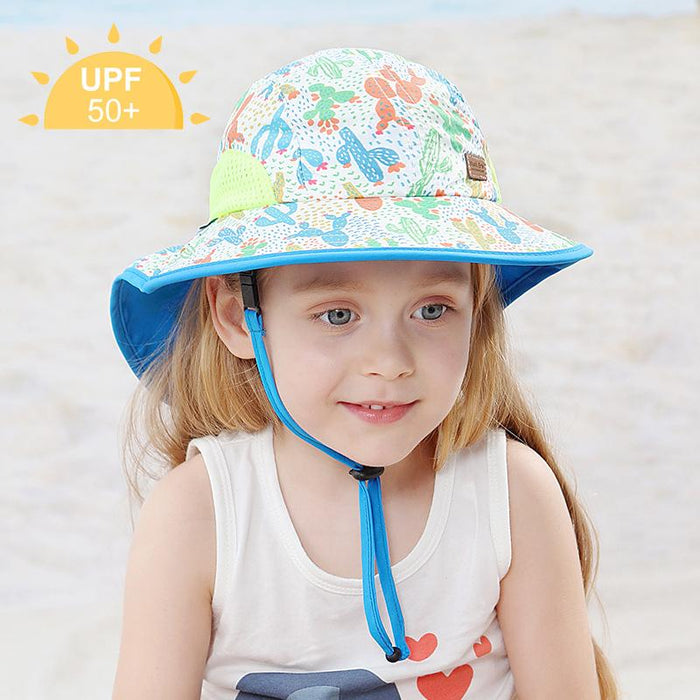 Children's Summer Breathable Outdoor Cactus Uv50 + Sunscreen Cap