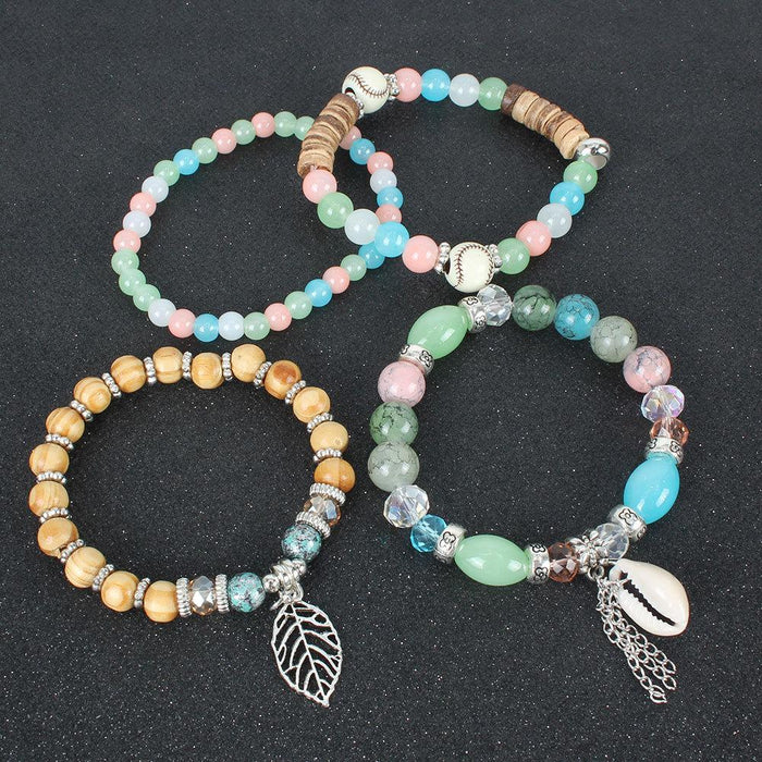 Personalized National Style Multi-layer Beaded Shell Bracelet Accessories
