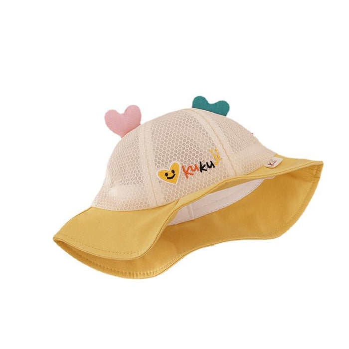 Summer Cute Baby Colorful Love Children's Fisherman Net Hat