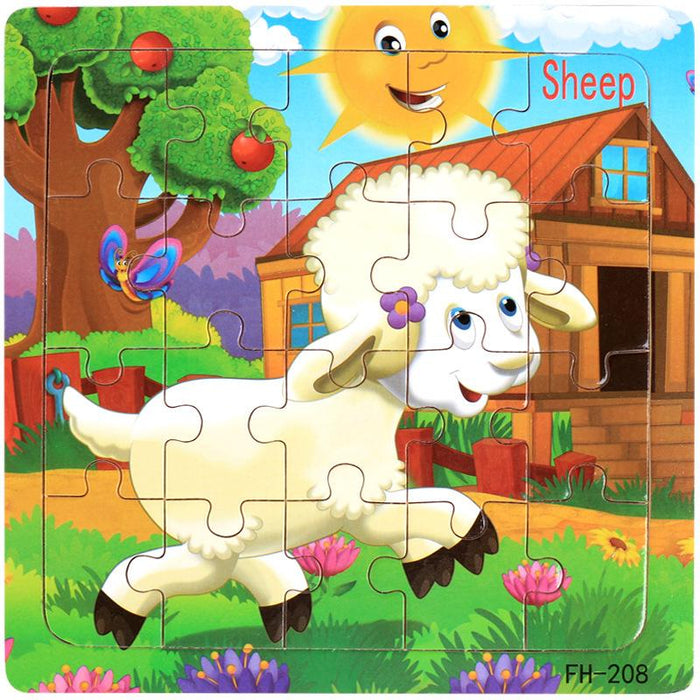 20 Piece Wooden Jigsaw Puzzle Kids Toy