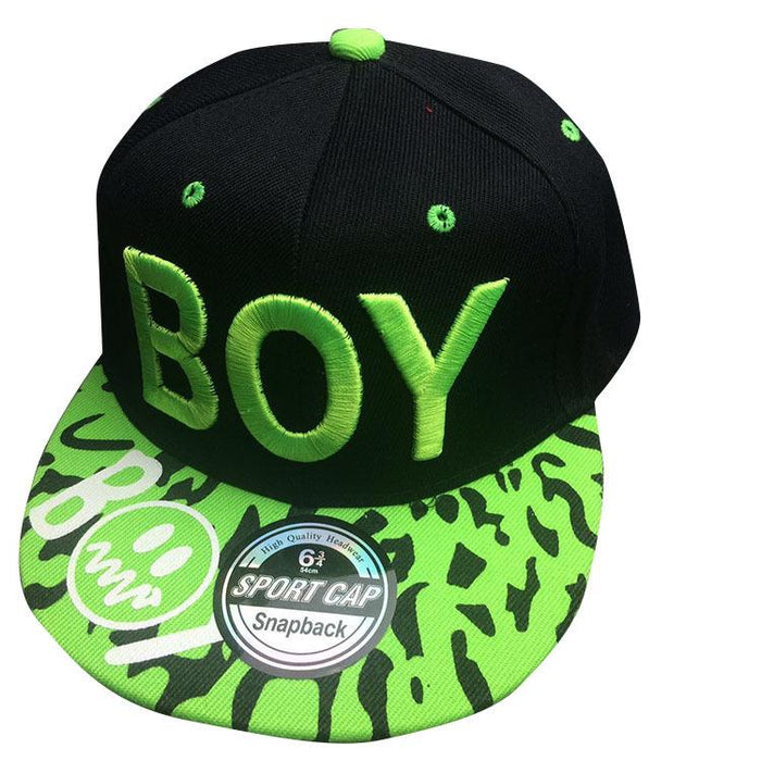 Cool Summer BOY Children's Hip Hop Flat Brim Baseball Sunshade Cap