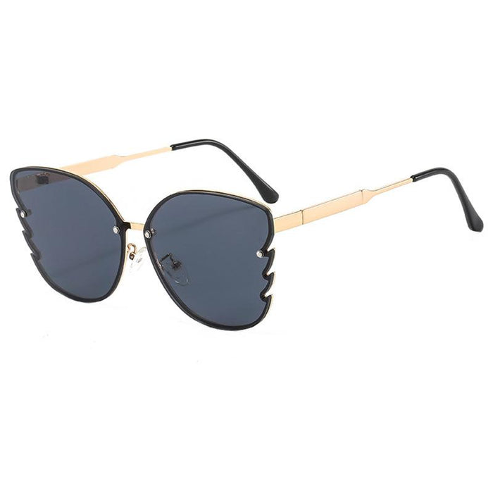 Metal butterfly frame color Sunglasses