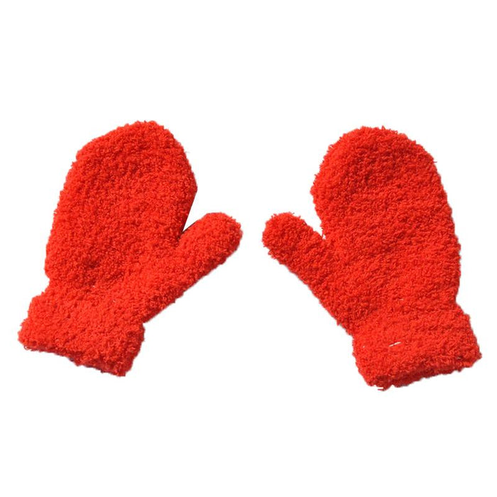 Warm Plush Thick Warm Baby Gloves