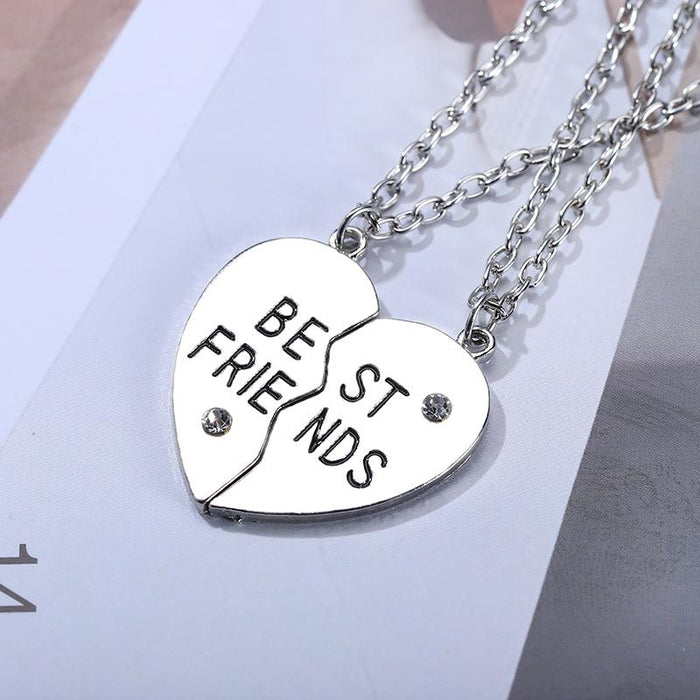 2 Pcs/ Set Best Friends Honey Love Couple Necklace